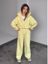 Жіночий теплий костюм iз фліса жовтого кольору 35988