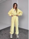 Жіночий теплий костюм iз фліса жовтого кольору 35988