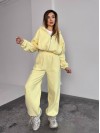 Жіночий теплий костюм iз фліса жовтого кольору 35988