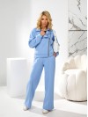 Жiночий теплий костюм на змiйцi блакитного кольору 35489