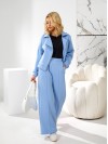 Жiночий теплий костюм на змiйцi блакитного кольору 35489
