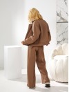 Жiночий теплий костюм на змiйцi кавового кольору 35488