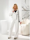 Жiночий теплий костюм на змiйцi молочного кольору 35487