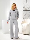 Жiночий теплий костюм на змiйцi сiрого кольору 35485