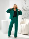 Жiночий теплий костюм на змiйцi смарагдового кольору 35486