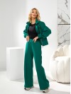 Жiночий теплий костюм на змiйцi смарагдового кольору 35486