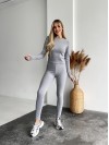 Жіночий теплий термокостюм сiрого кольору 35658