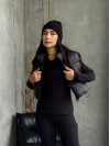 Жіночий термо-костюм чорного кольору 29924