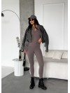 Жіночий термо-костюм кавового кольору 35338