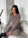 Жіночий термо-костюм кавового кольору 35338