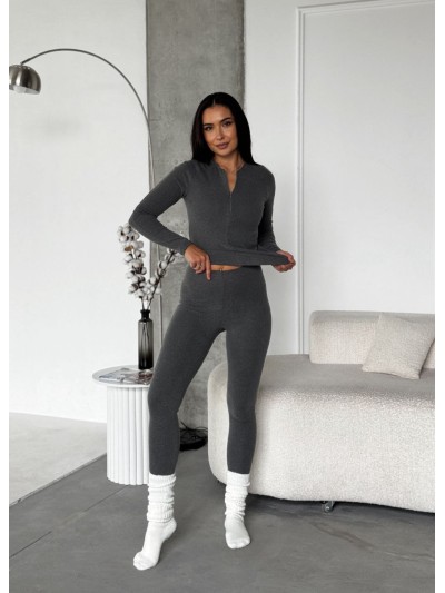 Жіночий термо-костюм сірого кольору 29922
