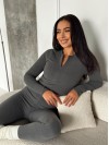 Жіночий термо-костюм сірого кольору 29922