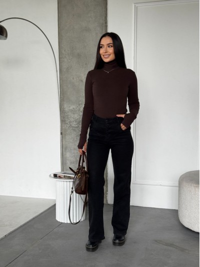 Жіночий термогольф коричневого кольору 35384