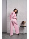 Жіночий велюровий костюм на змiйцi рожевого кольору 35514
