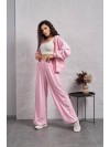 Жіночий велюровий костюм на змiйцi рожевого кольору 35514