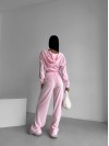 Жіночий велюровий костюм рожевого кольору 29609