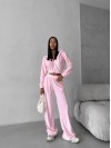 Жіночий велюровий костюм рожевого кольору 29609