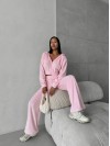 Жіночий велюровий костюм рожевого кольору 29609